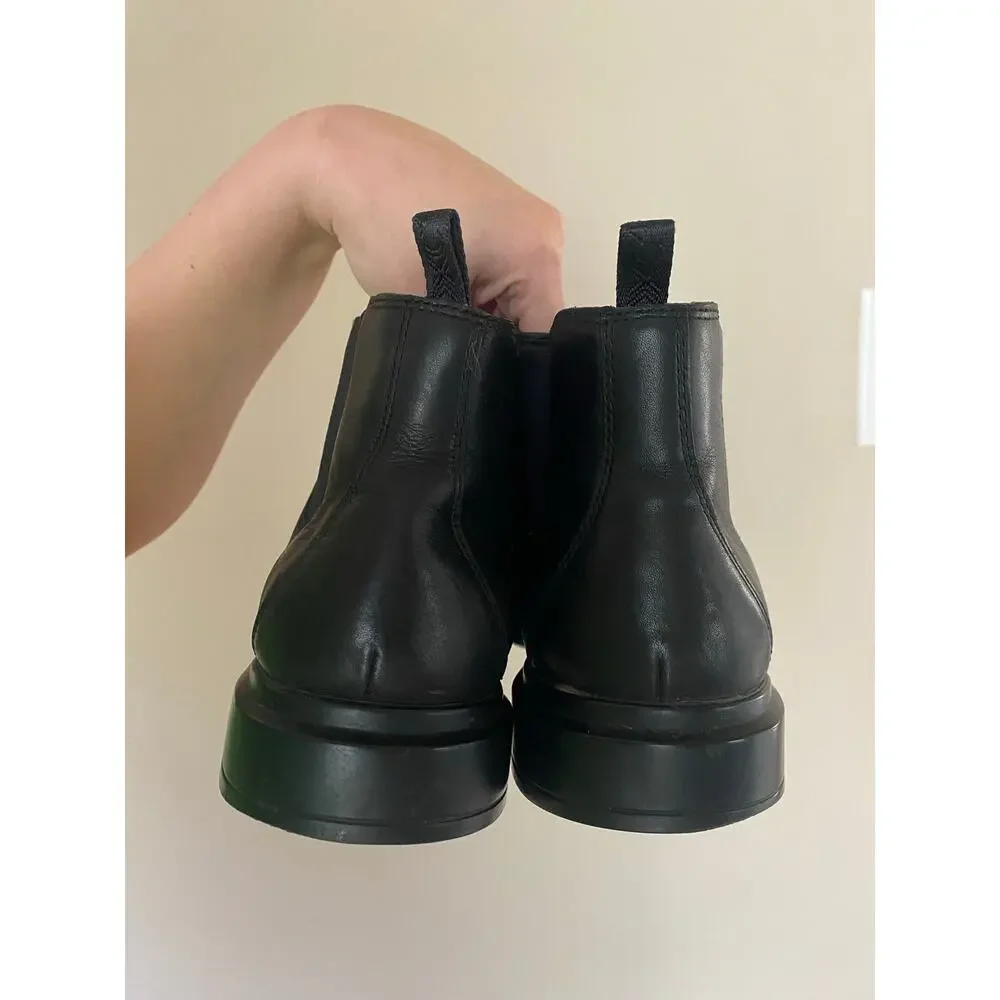 Johnston & Murphy Black Chelsea Boots Waterproof Leather Size 9 XC4